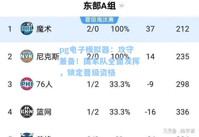 攻守兼备！国家队全面发挥，锁定晋级资格